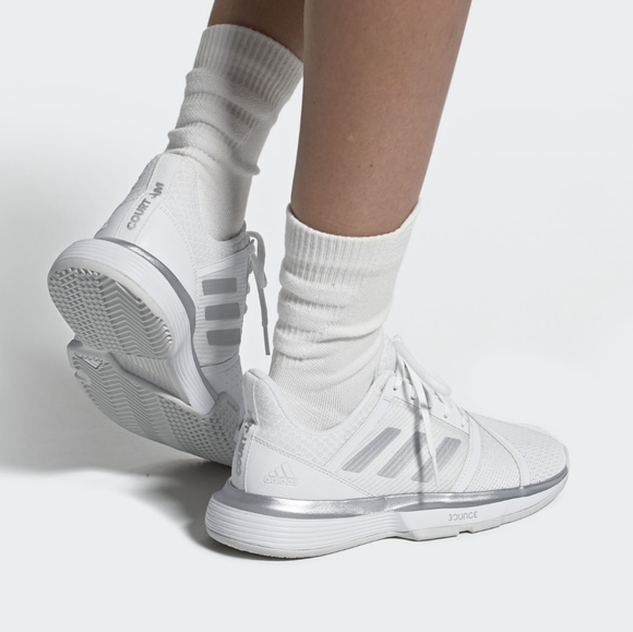 Adidas CourtJam Bounce Wide Sneaker White / Silver - Picture 10 of 10